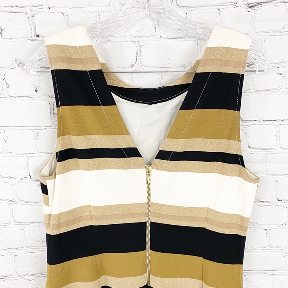 Banana Republic Gold Dress. SZ 14 - Picture 3 of 5